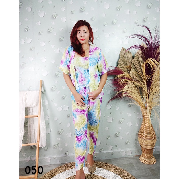 Sweet Honey ~ Setelan Tiedye 3in1 Cardigan Outer Kemben Sultan Candy Lollipop Camisol (PART 3)