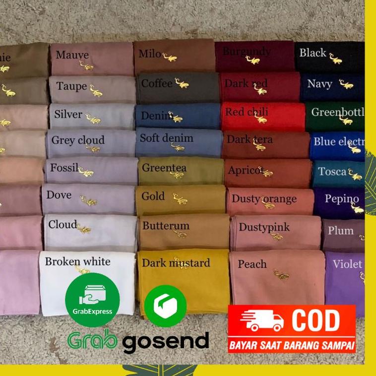Stok Terbaru (JAHITTEPI) Kerudung My Lady Hijab Polos Ori Jait Tepi Voal Segi Empat