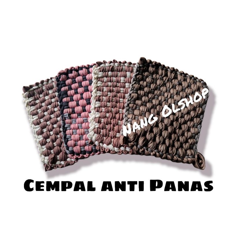 Cempal Penahan Panas Serbaguna Tebal Murah / Cempal Anyam Kualitas Premium Murah / Cempal Pegangan Penahan Panas Bisa COD