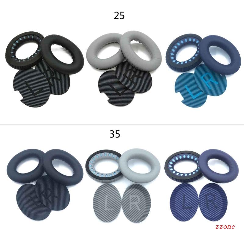 Zzz Earpads Bantal Telinga Untuk QC25 QC35 Tenang Headset Ear Pad Lembut Nyaman Memory Foam Protein Kulit Tahan Debu Earca