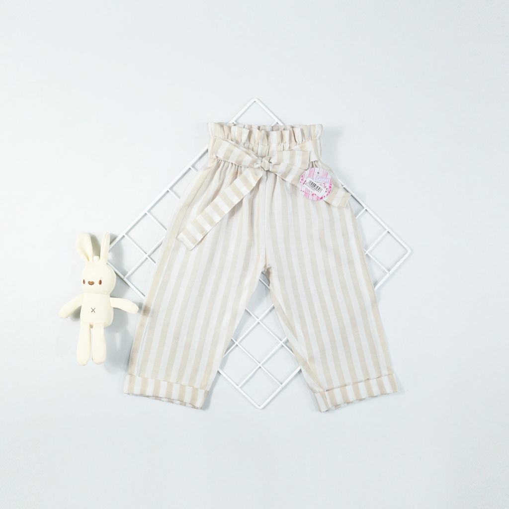 Owlet - celana panjang anak perempuan / celana anak perempuan / celana highwaist anak  / celana anak salur / celana pita