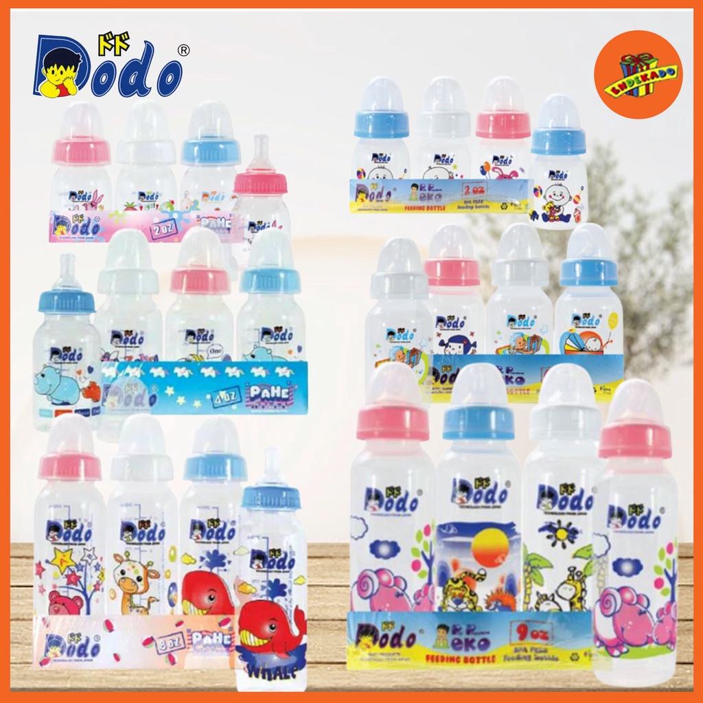 DODO Botol Susu Pahe Eko 2oz 4oz 8oz 9oz - Botol Susu Bayi Makassar