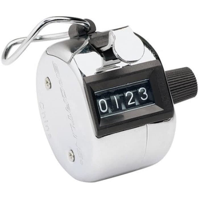 Hand Tally Counter 4 Digit / Alat Hitung Cepat Manual / Tasbih Counter