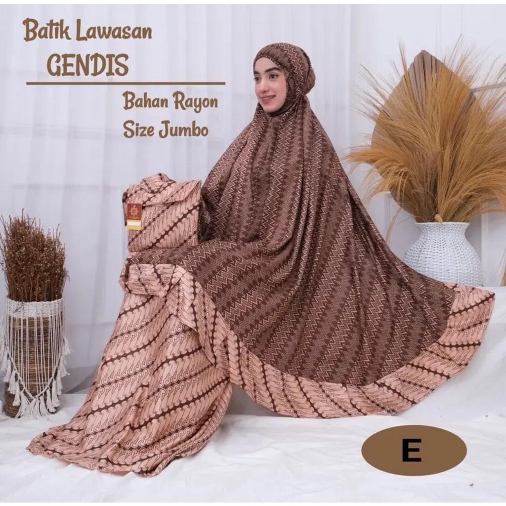 MUKENAH RAYON GENDIS JUMBO MODEL BATIK TERBARU