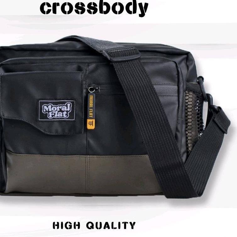♣ Moral Flat Official-Tas Selempang Casual-Tas Anti Air-Shoulder Bag ✲