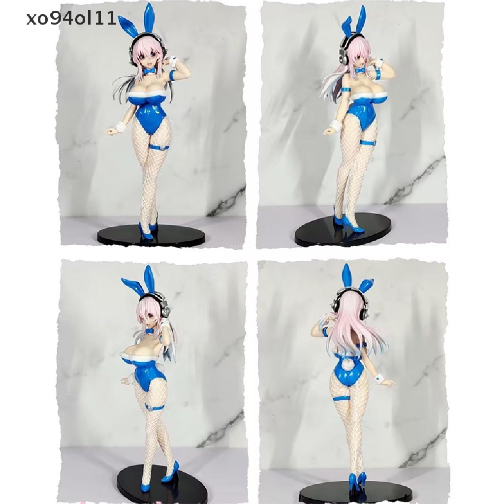 Xo Bicute Bunnies Figure SUPER SONICO Blue Rabbit Ver Anime PVC Action Figure Mainan OL