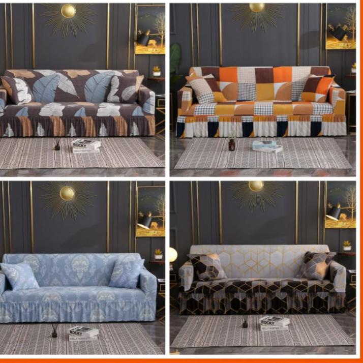 ☆ COVER SOFA MOTIF COVER SOFA STRECH SARUNG SOFA SOFA TAMU SARUNG SOFA 123SEATER SOFA MOTIF ➯