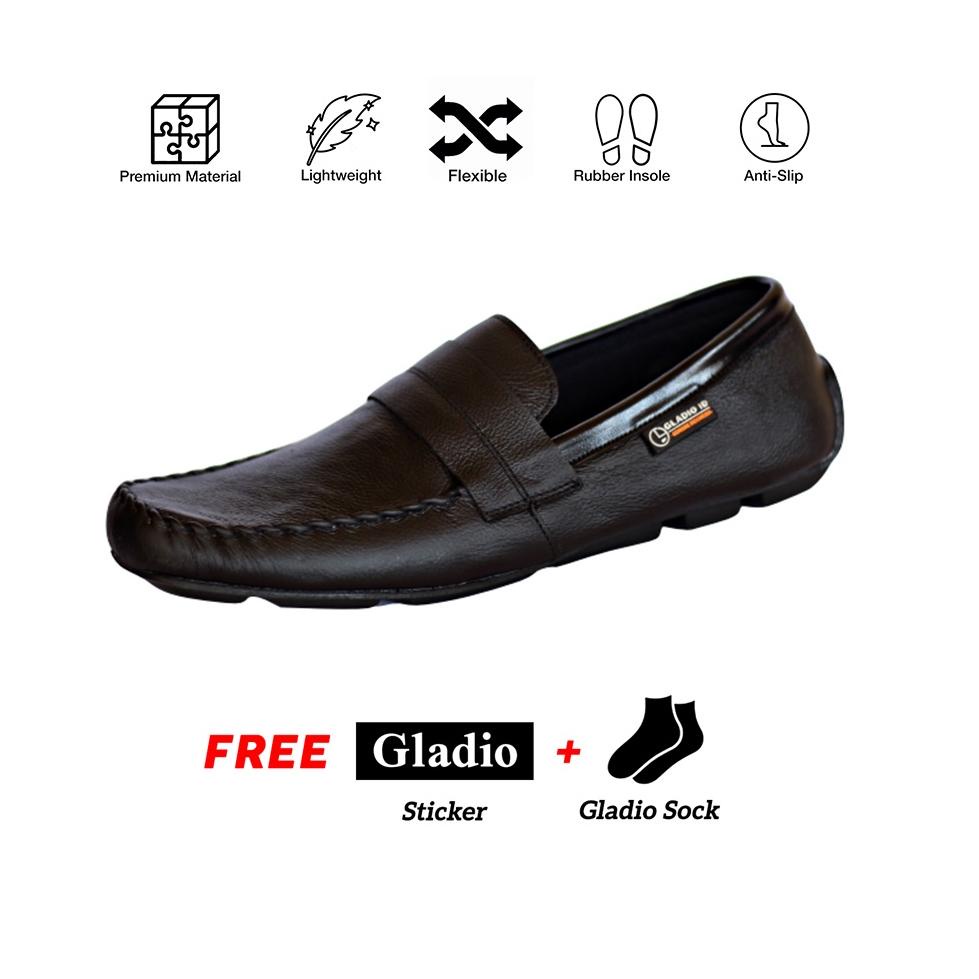 SALE Sepatu Pria Gladio Slip On Kulit _ GLADIO RK