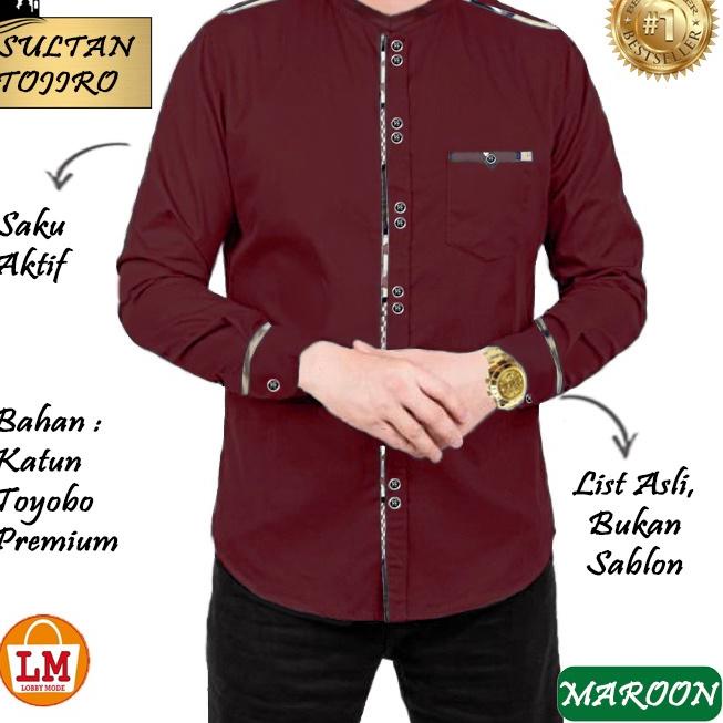 ֍ LM  Baju Koko Pria SULTAN TOJIRO TOYOBO TERMURAH TERLARIS TERBARU ℮