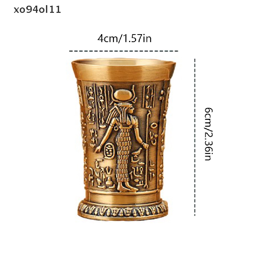Xo 50ML Gelas Wine Vintage Mesir Pharaoh Tut Grafir Goblet Cocktail Bar Cup OL