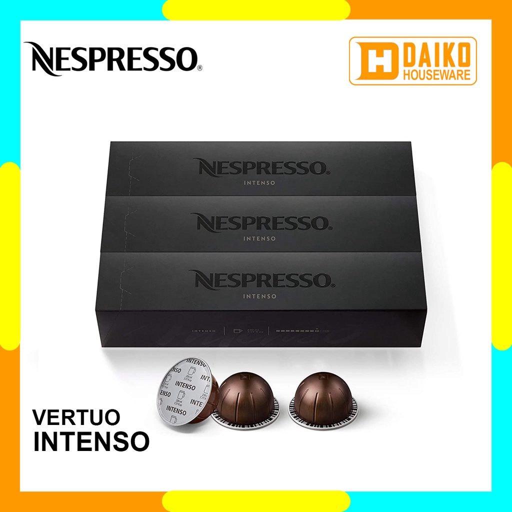 Capsule Nespresso Vertuo Intenso - Dark Roast Grand Lungo &amp; Mug Coffee