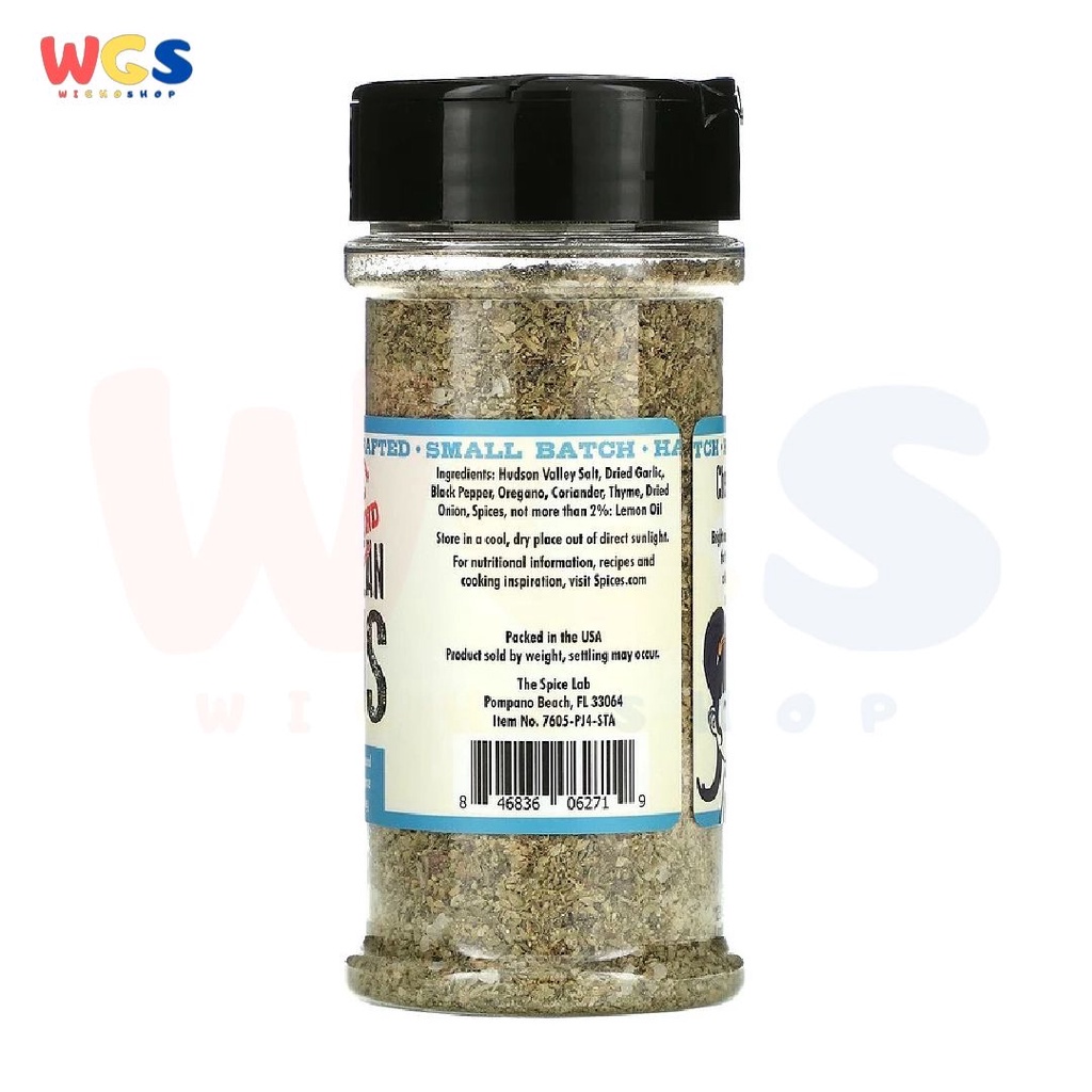 The Spice Lab Mediterranean Citrus Herb Greek Seasoning 4.8oz 136g