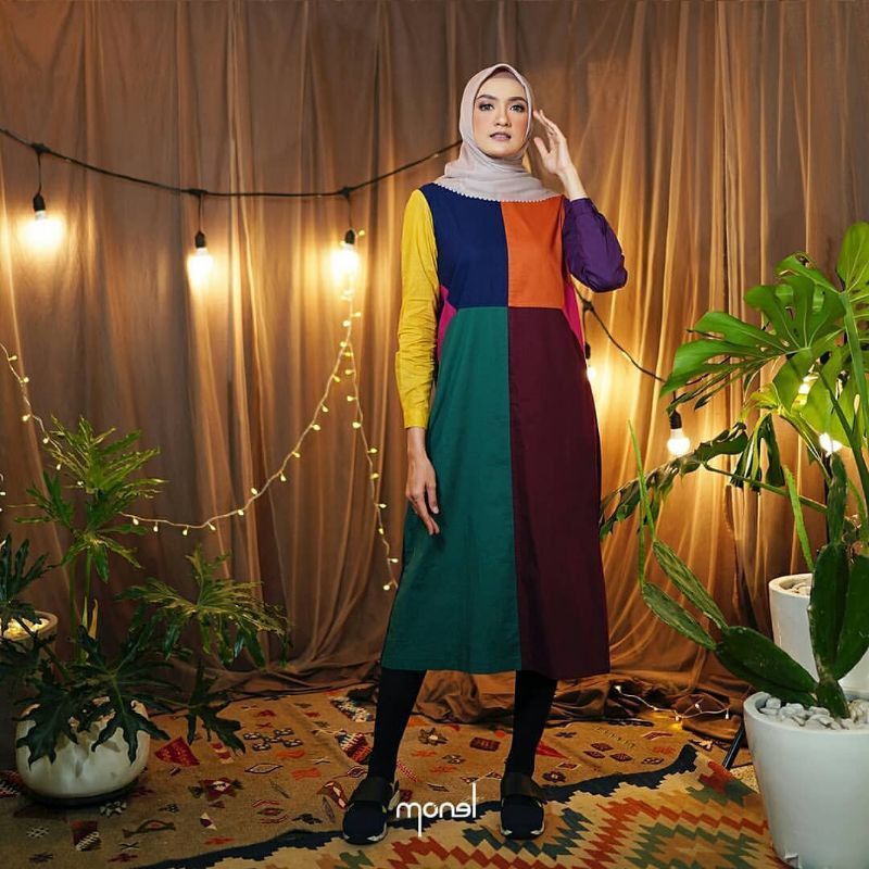 MONEL violet MIDI dress monel