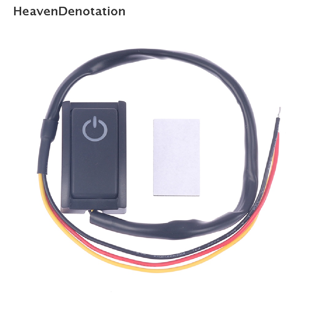 [HeavenDenotation] 12v Tombol Tekan Mobil Kait Turn ON OFF Switch Lampu LED RV Truk AUTO BOAT DIY HDV