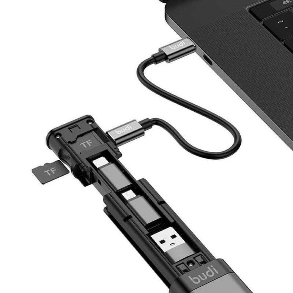 Cable Stick 9 in 1 Multifunctional USB TF SIM Card Storage