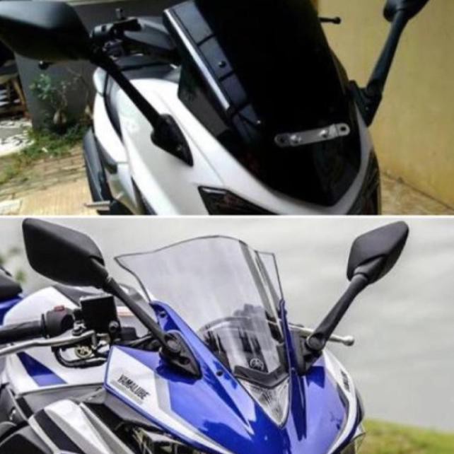 Spion Model R25 Nemo Tangkai Panjang Universal R25,R15 v2,R15 v3,Nmax,Pcx,Adv,Xmax,Lexi Dan Motor Lain Nya