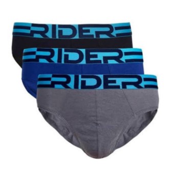 [ISI 3] CD Pria RIDER 762 Aneka Warna / Celana Dalam Pinggang Karet R762B S-XL / Pakaian Dalam Laki-laki  - sckmenwear GROSIR