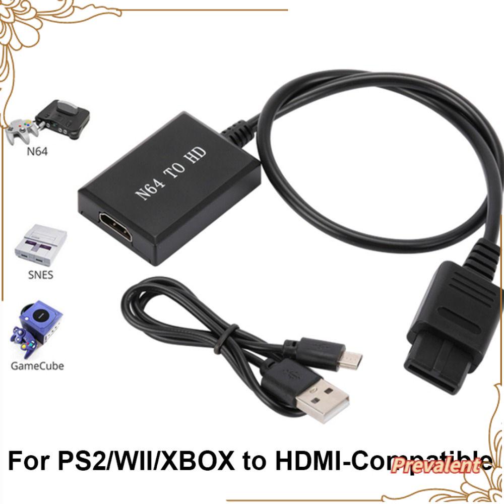 Preva Converter Game Monitor Untuk Wii/Xbox Ke HDMI N64 Ke HDTV