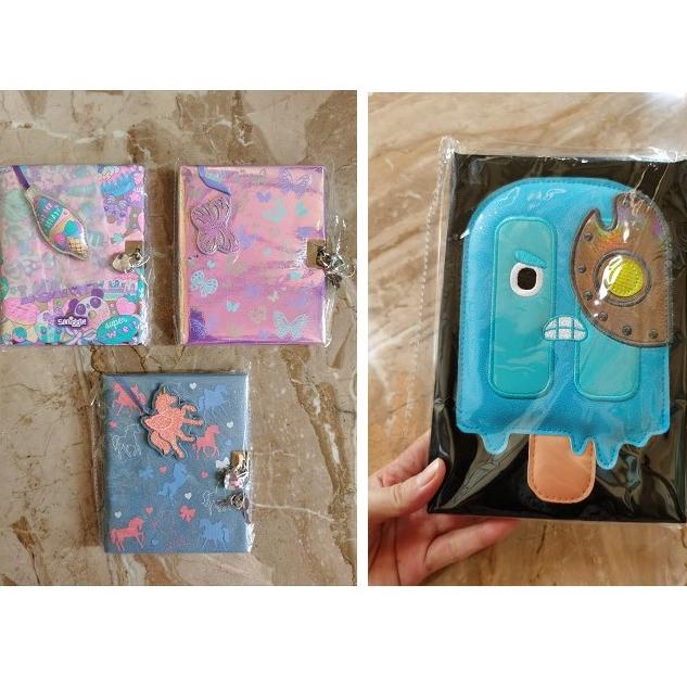 

Smiggle Notebook Lock Unicorn Butterfly Icecream / Diary Journal