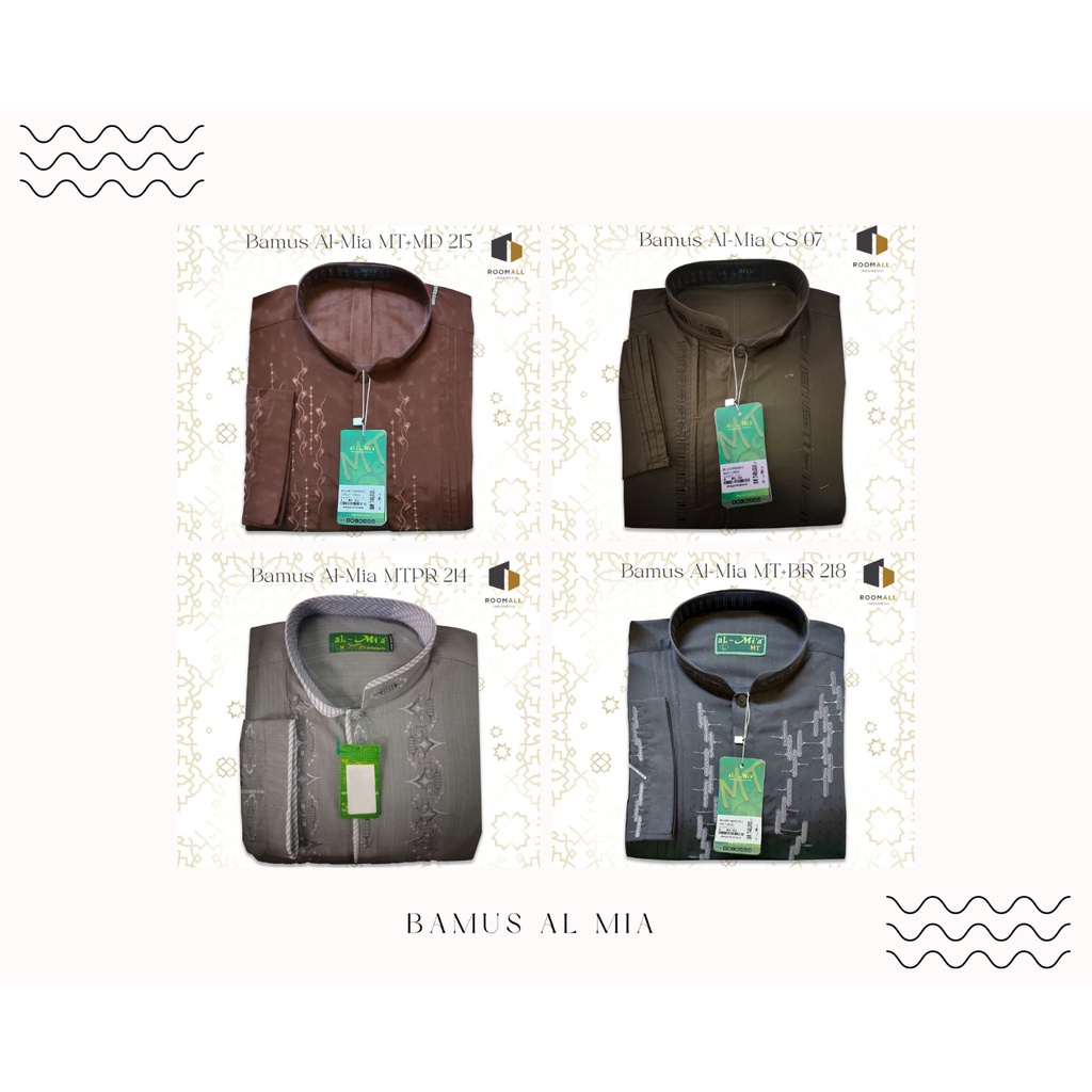 Baju Muslim Al- Mia Lengan Panjang Baju Koko