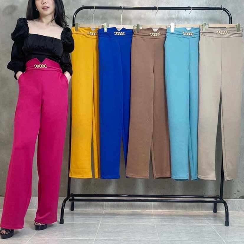 1079 CELANA KULOT | CHAIN CULLOTE | HIGHWAIST PANTS | CELANA KULOT WANITA SCUBA PREMIUM | CELANA PANJANG