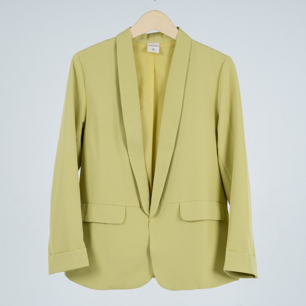 Blazer Stacey Lime/Blazer Wanita/Blazer Korea/Blazer Wanita Korea/Blazer Wanita Korean Style/Blazer 