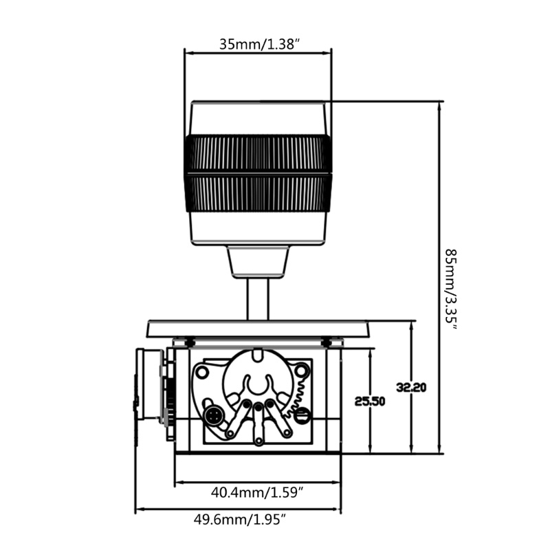 Zzz ZY-D300B-R2/R4 5KΩ Potensio Joystick 3-Axis Untuk Kontrol Mesin Otomatis