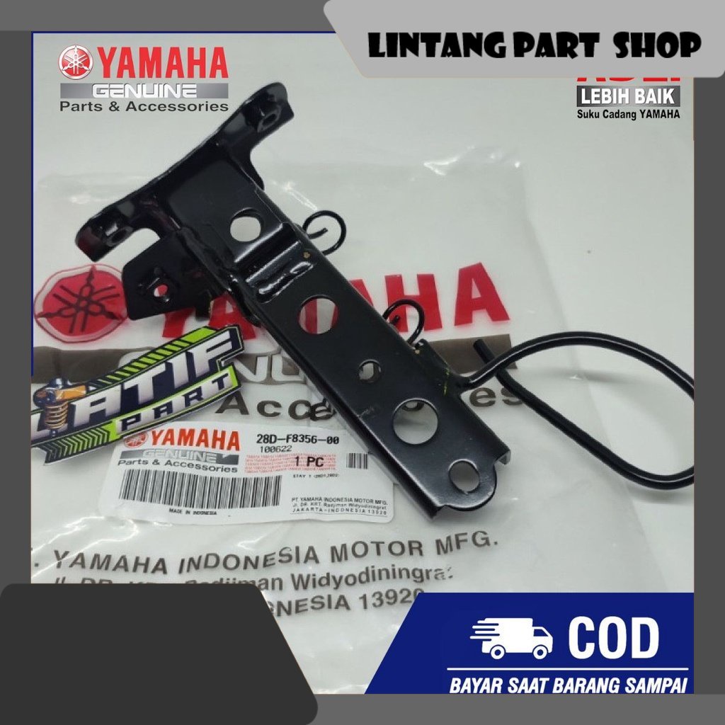 PLAT BREKET DUDUKAN TAMENG DEPAN MIO SMILE ASLI ORI YAMAHA 28D-F8356-00