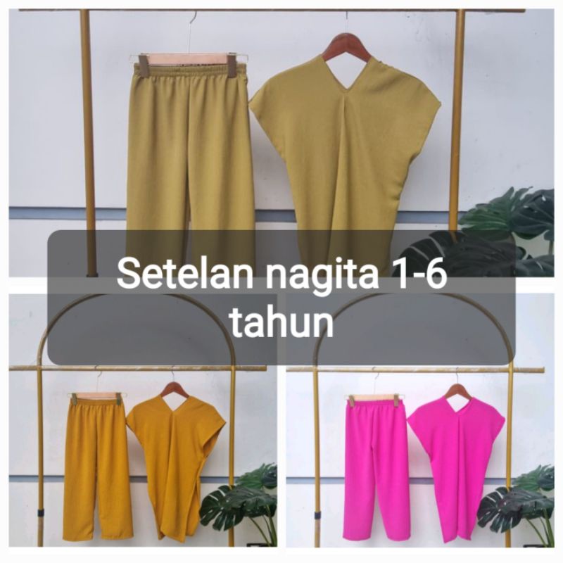 SET NAGITA LONG SQUER VIRAL 1-6 TAHUN / SETELAN VIRAL NAGITA 2023