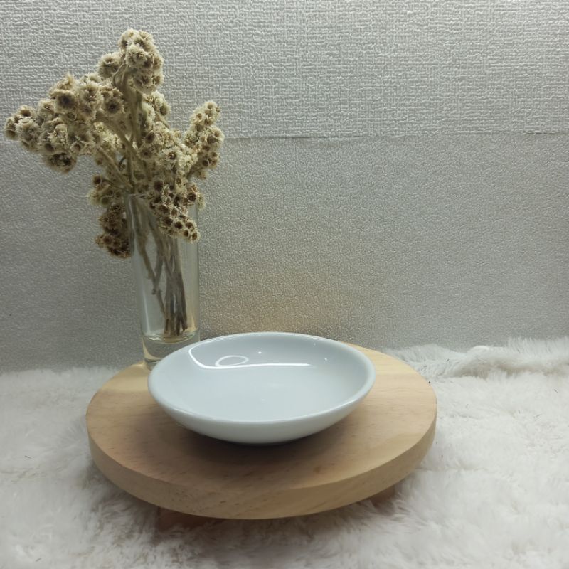 MIDAS piring sambal keramik kecil bulat/piring sambal hotel/piring sambal restoran/piring kecil/temp