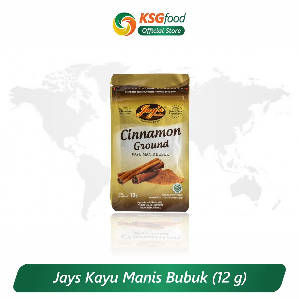 

JAY'S CINNAMON GROUND SACHET / KAYU MANIS BUBUK 12GR