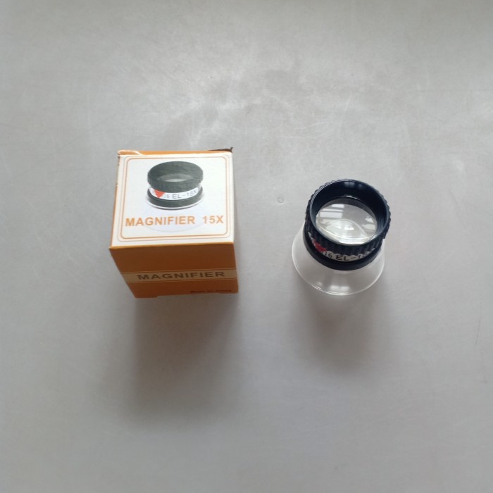 magnifier 15x loupe kaca pembesar monocular