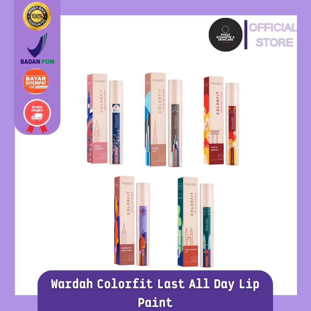 Wardah Colorfit Last All Day Lip Paint