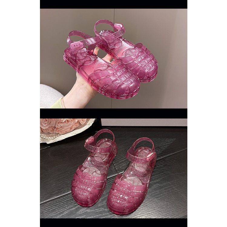 Qeedestore Sandal GLINT Obsessed Jelly Anak Perempuan Import Size 24-29