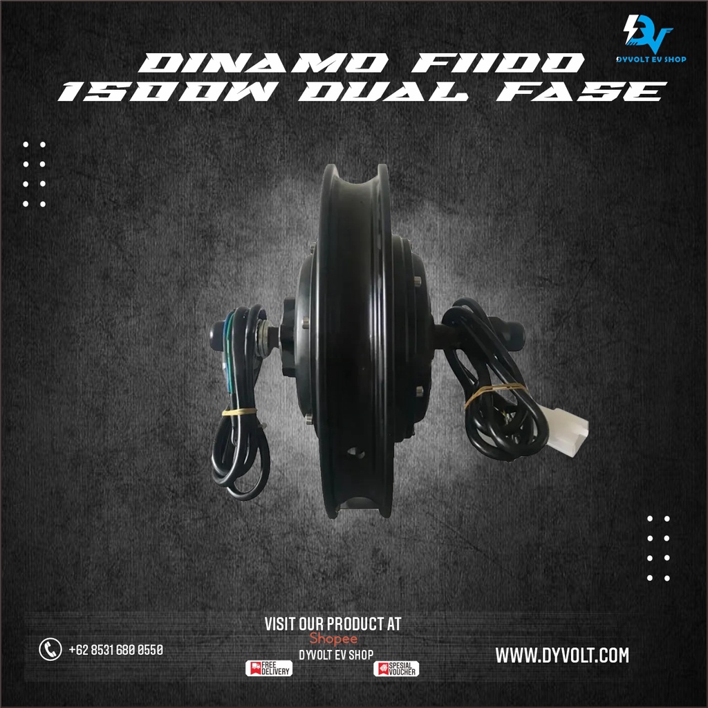 Motor Hub Bldc 1500W Dual Fase
