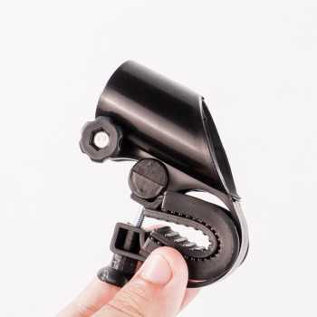 Bracket Mount Dudukan Senter di Stang Sepeda / Clamp Bracket Braket Bereket Dudukan Pegangan Senter Lampu Police Mounting Flashlight / Clip Klip Penjepit Senter Stang Sepeda Kuat Anti Rotasi Bicycle Torch Flashlight Bracket Tempat Jepitan Skop Senapan