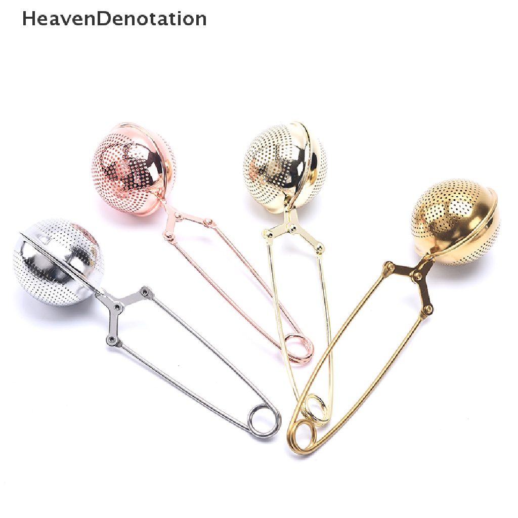 [HeavenDenotation] 1pc Tea Infuser Stainless Steel Sphere Saringan Teh Rempah Saringan Gagang Tea Ball HDV