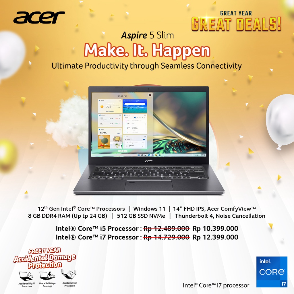 Acer Aspire 5 Slim (A514-55-537X) Laptop