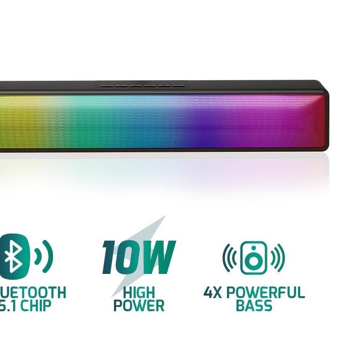 ✫ Robot Speaker Bluetooth RB580 Soundbar 10W Wireless Bluetooth 5.1 TF Card Radio Portable Audio  Sp