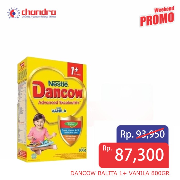 

[ COD ] DANCOW BALITA 1+ COKLAT/VANILA/MADU 800GR - Vanila