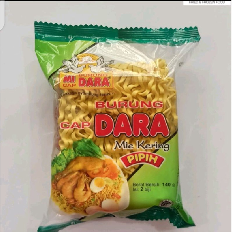 

Puri Segar Shop, Mie Cap Burung Dara 140 Gram Isi 2 Keping / Mie Pipih.