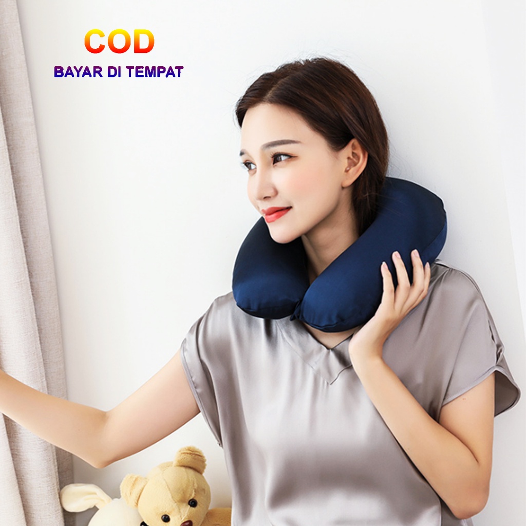 ✅COD Bantal Leher Mobil Traveling Travel Neck Pillows Pillow Design Premium Motif Karakter Polos Challenge Viral Terbaru Murah