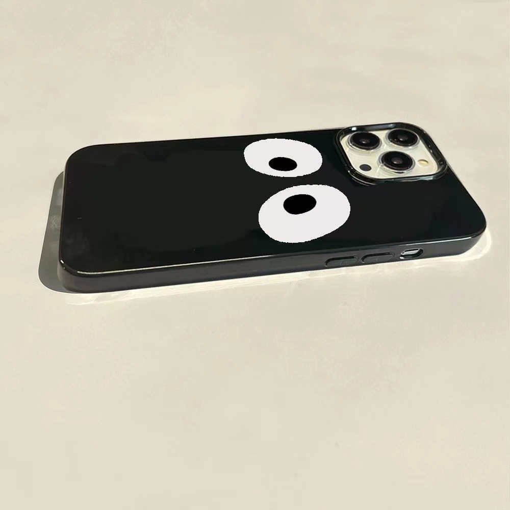 IPHONE Ins Pola Mata Cocok Untuk Iphone14 14pro 14plus 13 13mini 13pro 13prm iPhone12 7Plus 8Plus Xr XS 13 12mini Pro Max TPU Empat Sudut Casing Ponsel Tahan Guncangan