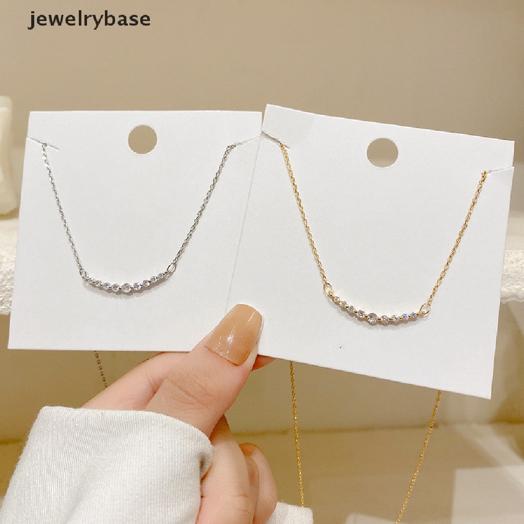 [jewelrybase] Multicolor Mini Birthstone Kalung Untuk Wanita Korea Fashion Perhiasan Menawan Liontin Rantai Choker Bijoux Kerah Butik