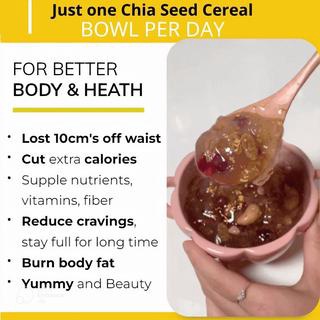 

✨NEW✨ -（Buy 1 get 2 free）MEIZOU Japanese Chia Seeds Cereal halal Mix Diet Cereal Instant Breakfast Nutritional Diet Nut Fruit Oatmeal 500g- 1.1.23