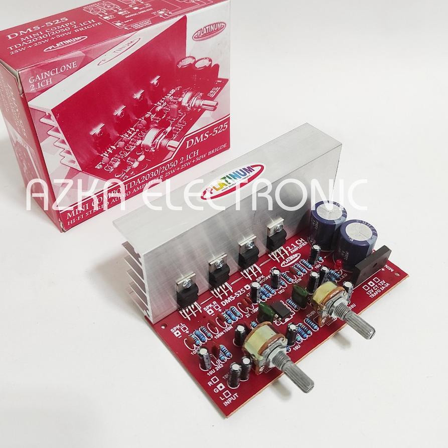 ♝ Kit Power Amplifier Speaker Aktif 2.1 Channel TDA2030 DMS 525 ➮