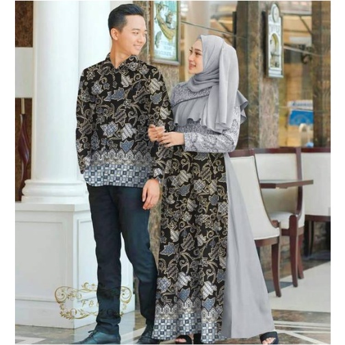 baju batik couple pasangan baju kapelan pacar gamis couple lebaran keluarga baju kapelan keluarga ke