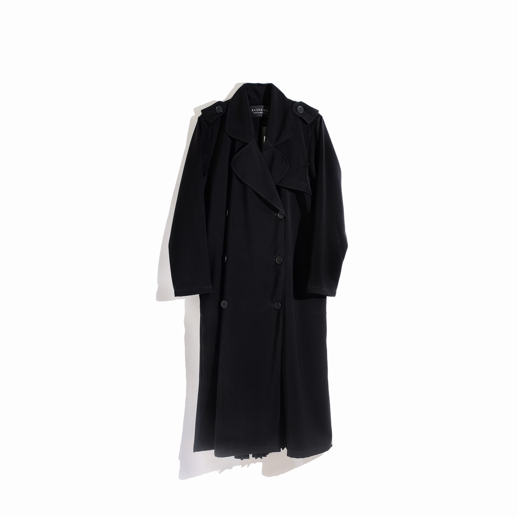 Rashawl Matsuura Trench Coat Back Pleats