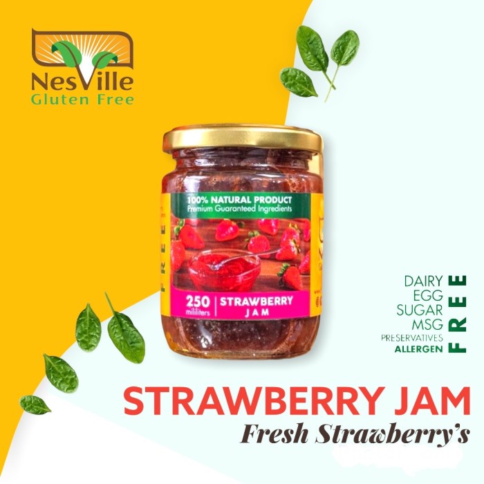 

NESVILLE GLUTEN FREE STRAWBERRY JAM LESS SUGAR