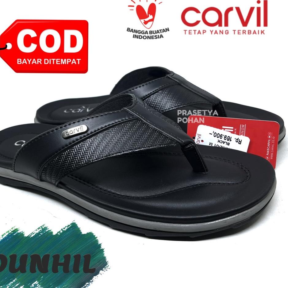 ⅍ Sandal Kulit Pria Carvil Original - Sendal Pria Kulit Original Carvil ♛